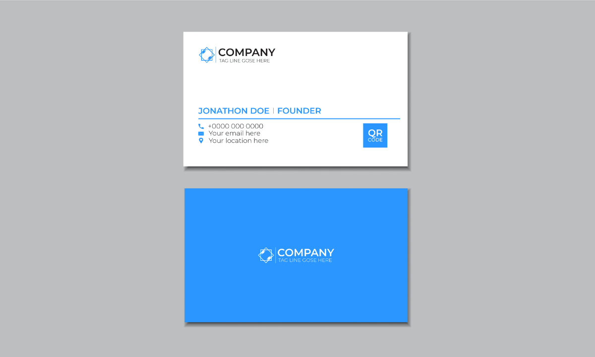 A mock-up of business cards in El Paso
