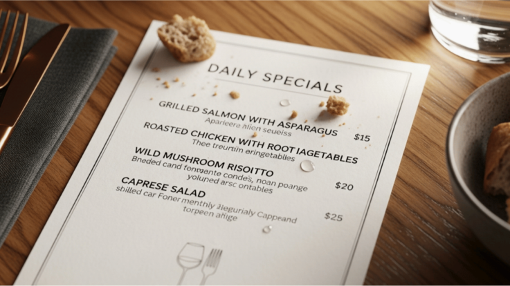 Printing for Restaurants: What Materials Should You Update Most Often?